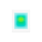 You are limitless optimistic gradient empowering women  green turquoise blue Art Print Gallery Image 1