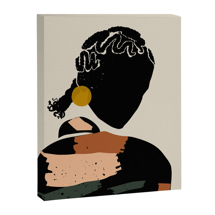 Black Hair No. 12 Canvas Print Gallery Image 1