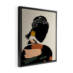 Black Hair No. 12 Framed Canvas Print Gallery Image 2