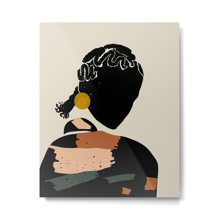 Black Hair No. 12 Metal Print Gallery Image 1