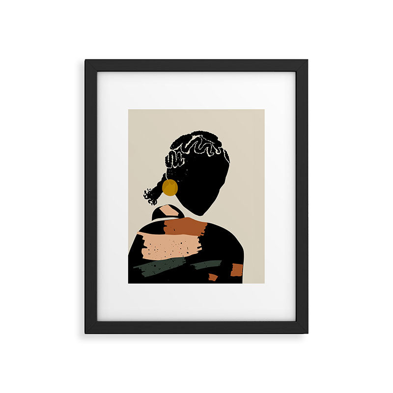 Black Hair No. 12 Framed Art Print Gallery Image 5