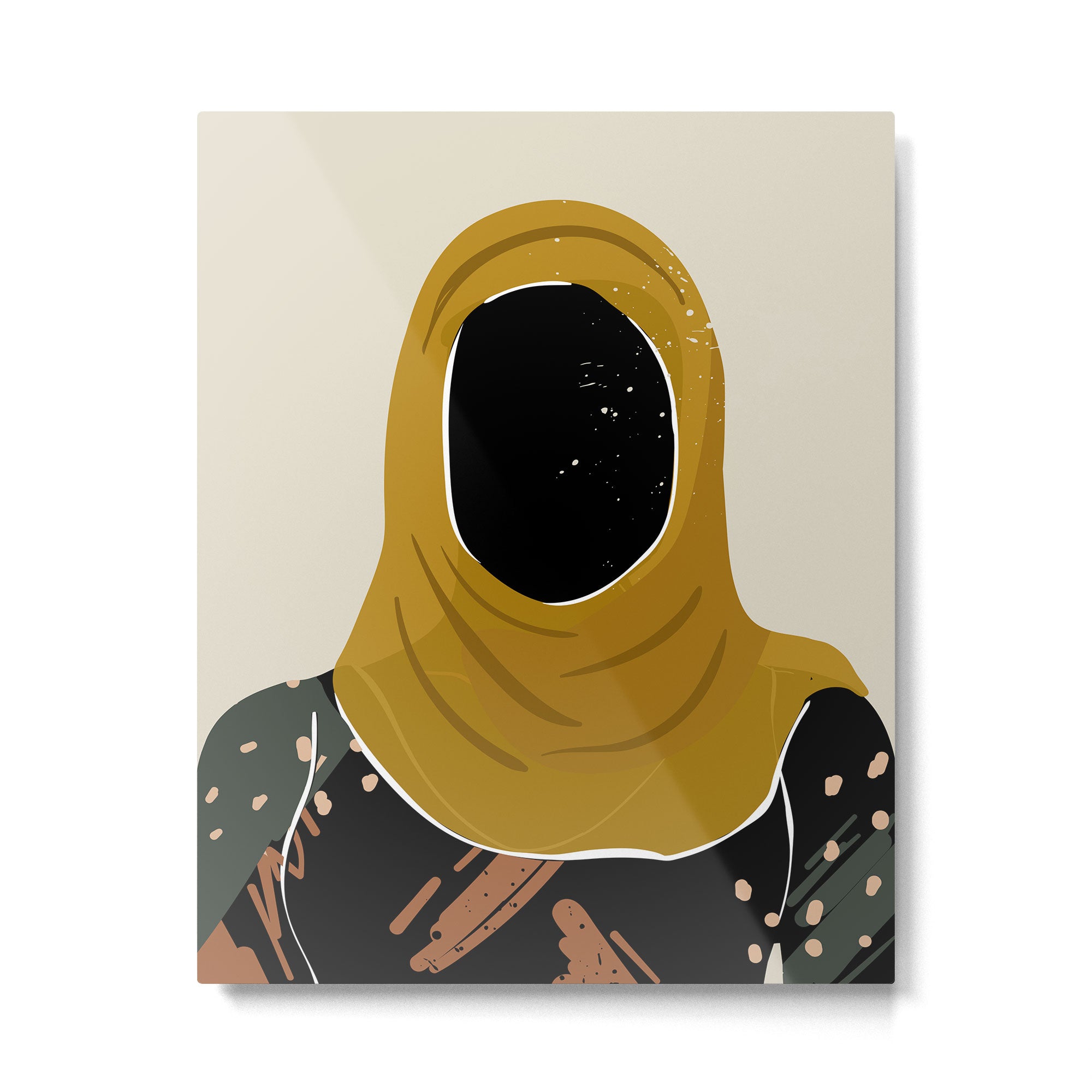 Black Hair No. 13 Metal Print Gallery Image 4