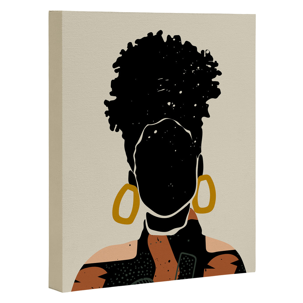 Black Hair No. 14 Canvas Print Gallery Image 3