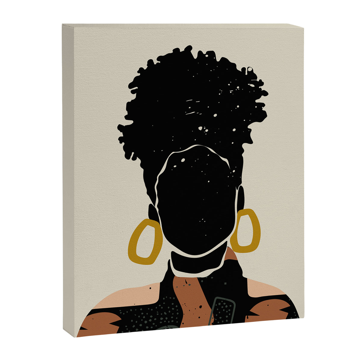 Black Hair No. 14 Canvas Print Gallery Image 6