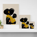 Black Hair No. 15 Canvas Print Gallery Image 3