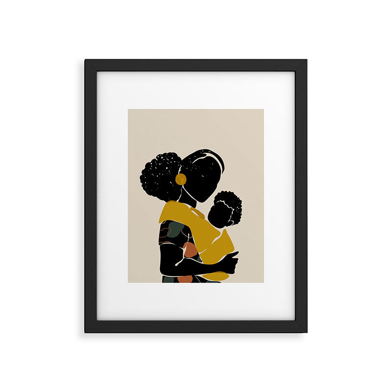 Black Hair No. 15 Framed Art Print Gallery Image 5
