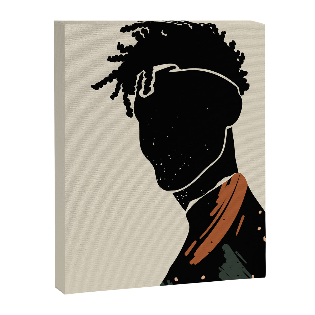 Black Hair No. 2 Canvas Print Gallery Image 6