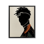 Black Hair No. 2 Framed Canvas Print Gallery Image 6