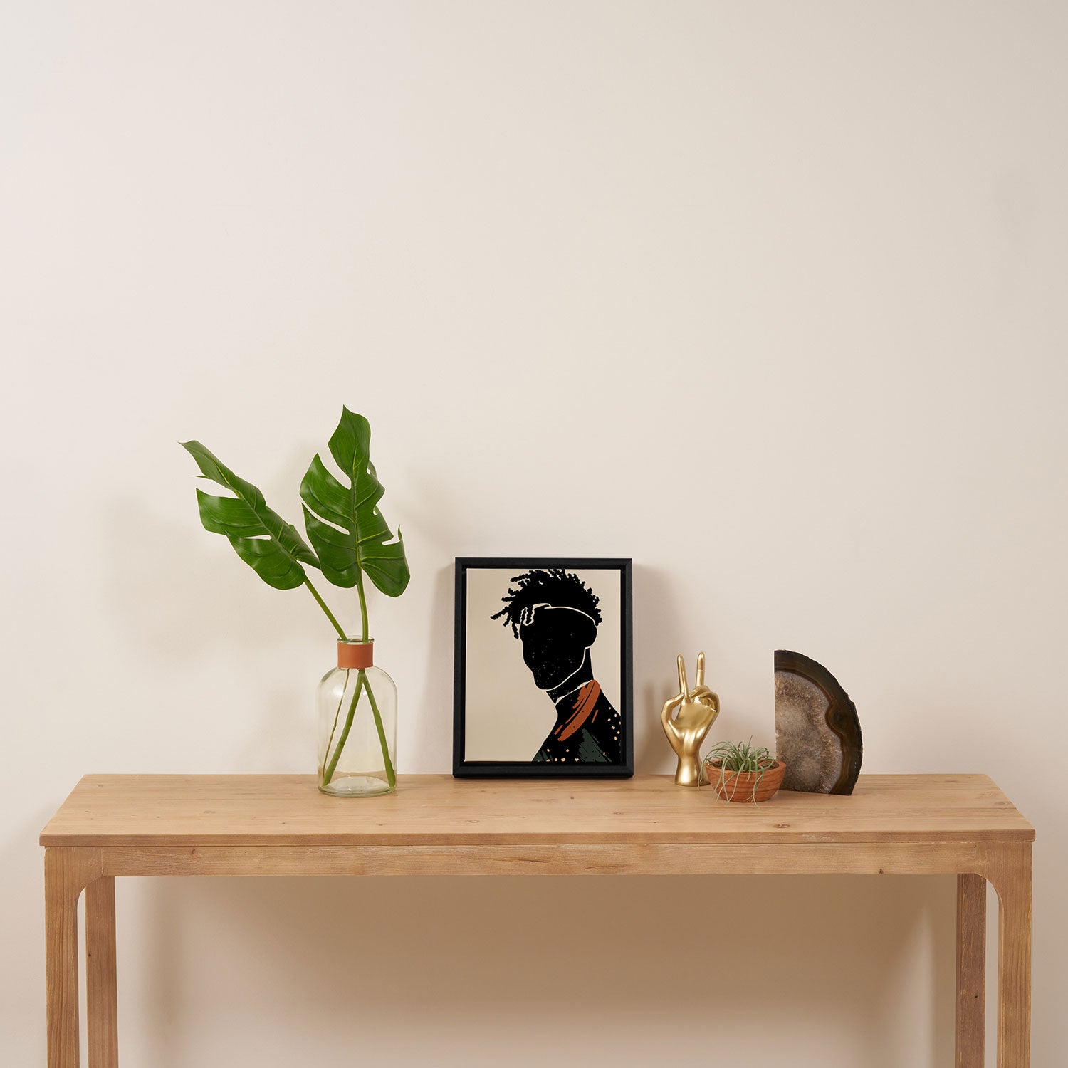 Black Hair No. 2 Framed Canvas Print Gallery Image 4
