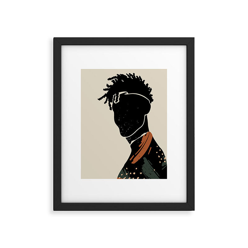 Black Hair No. 2 Framed Art Print Gallery Image 4