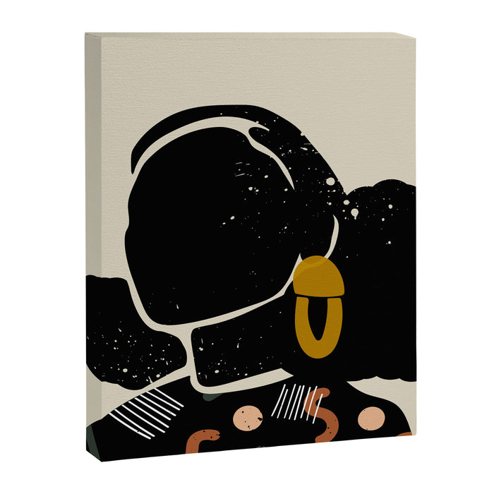 Black Hair No. 4 Canvas Print Gallery Image 1