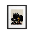 Black Hair No. 4 Framed Art Print Gallery Image 5