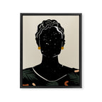 Black Hair No. 5 Framed Canvas Print Gallery Image 6