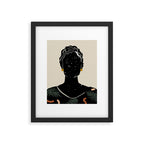 Black Hair No. 5 Framed Art Print Gallery Image 5