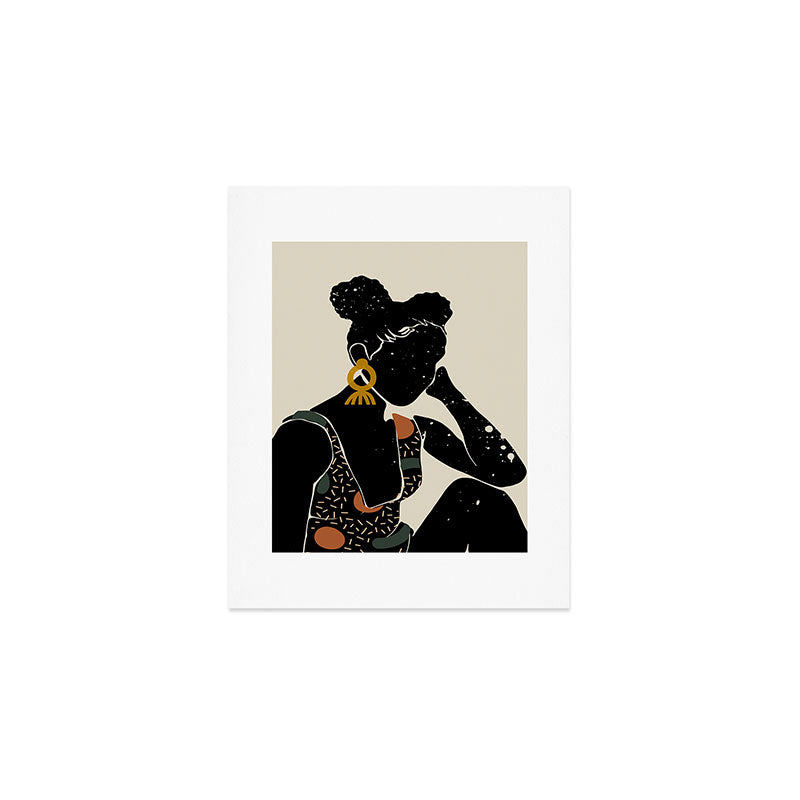 Black Hair No. 6 Art Print Gallery Image 1