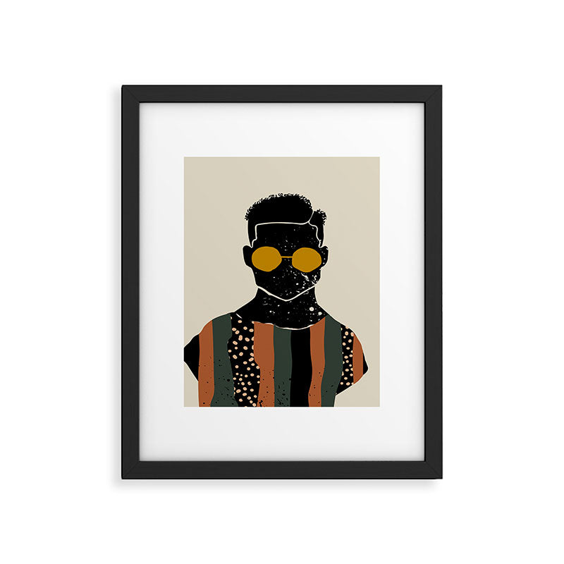 Black Hair No. 7 Framed Art Print Gallery Image 4