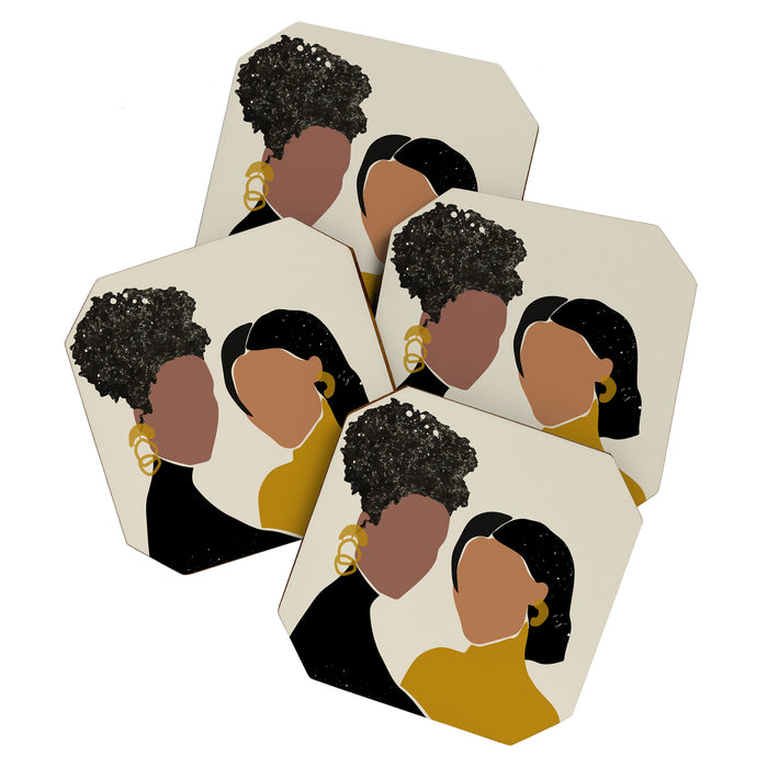 Black Love No. 1 Coaster Gallery Image 1