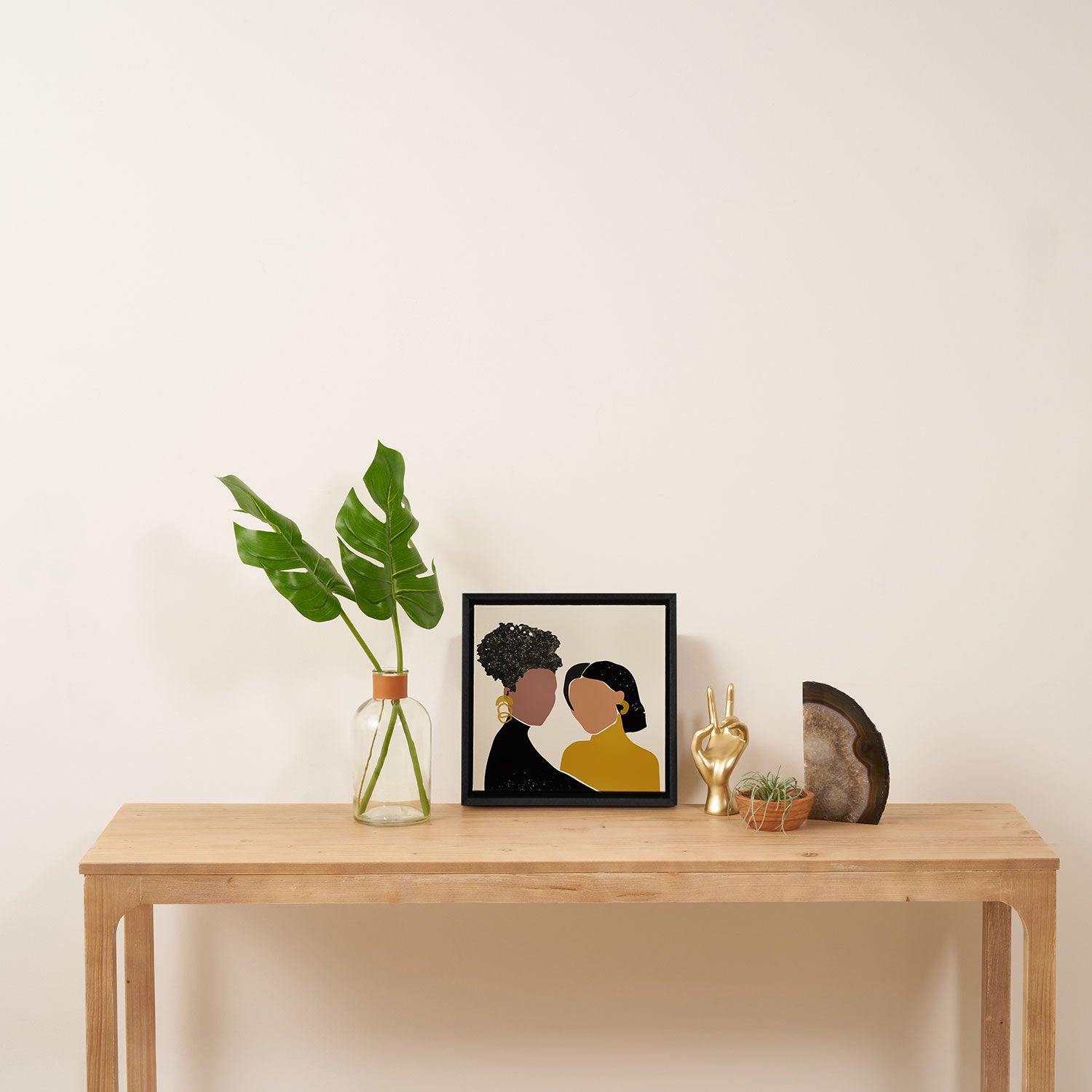 Black Love No. 1 Framed Canvas Print Gallery Image 3
