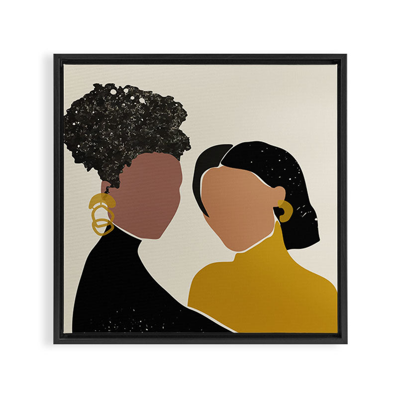 Black Love No. 1 Framed Canvas Print Gallery Image 3