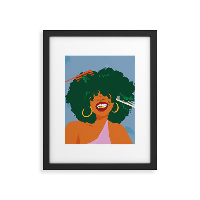 Gold Teeth Shorty Framed Art Print Gallery Image 1