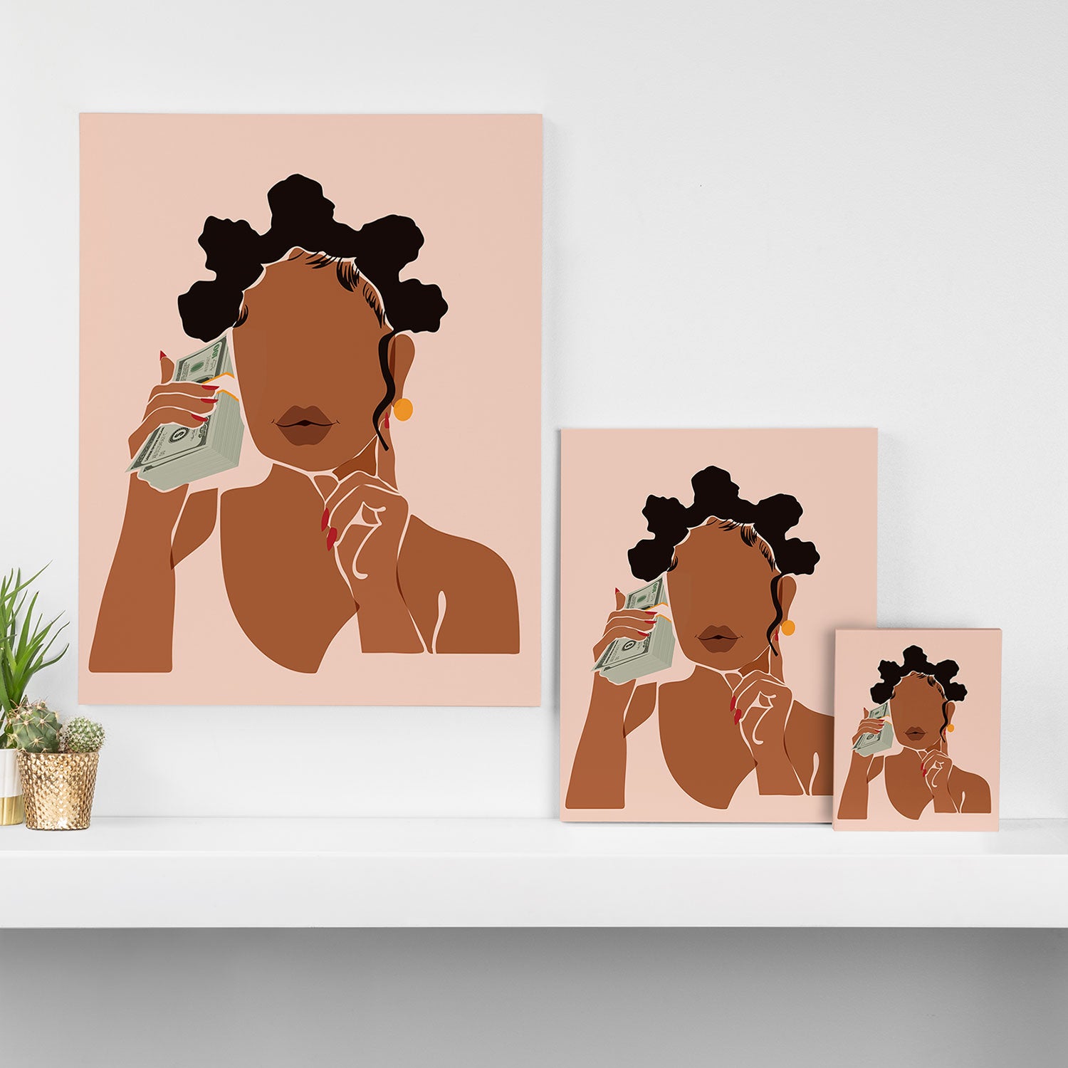 Mo' Money, No Problems Canvas Print Gallery Image 3