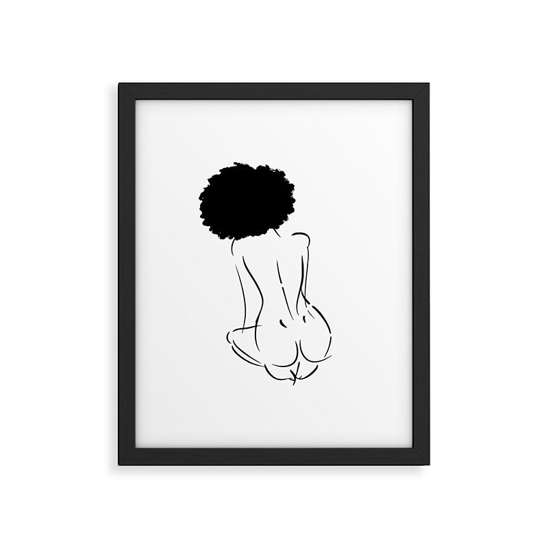 Nude in Black No. 2 Framed Art Print Gallery Image 6