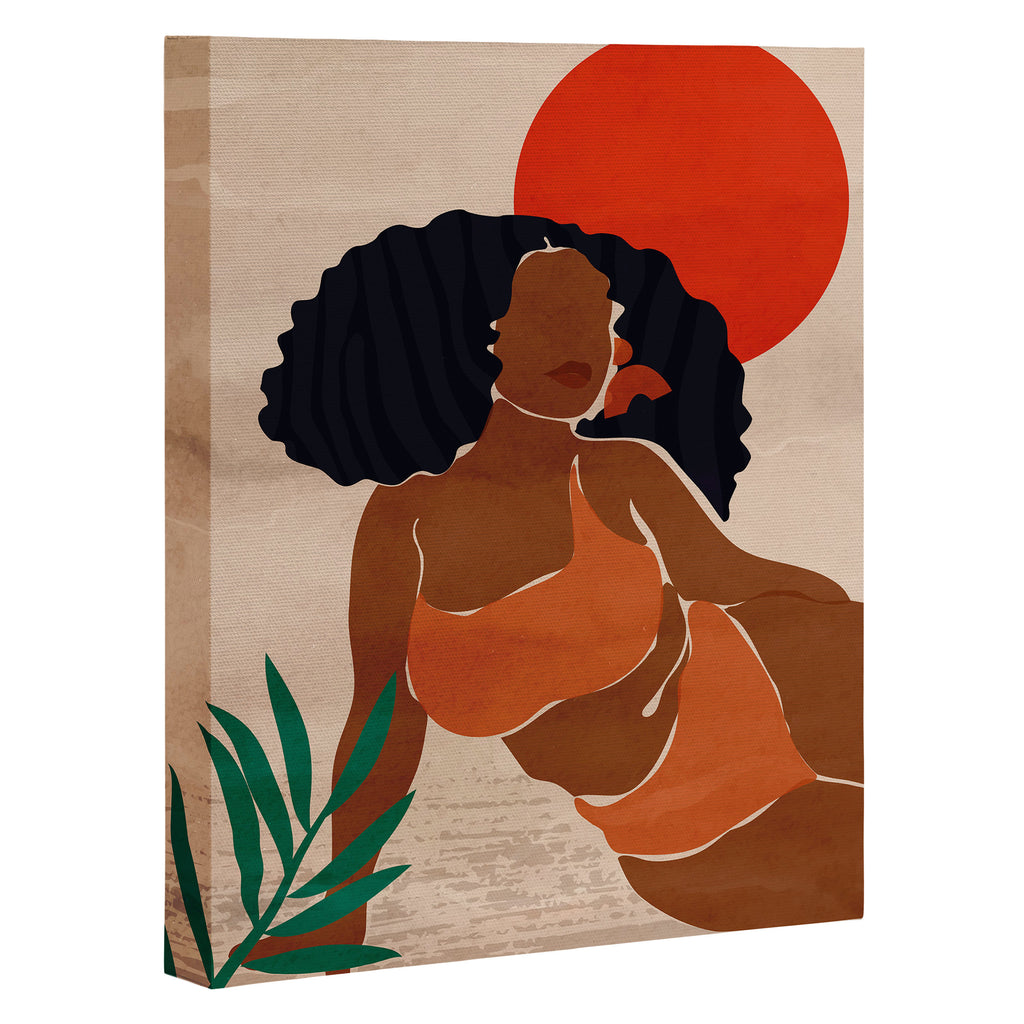 Red Sun Canvas Print Gallery Image 3