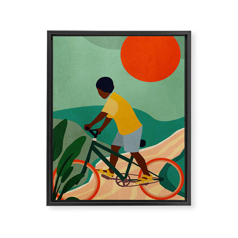 Stay Home No. 7 Framed Canvas Print Gallery Image 3