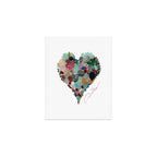 Love -  Sea Glass Heart A Unique Birthday & Fatherâs Day Gift Art Print Gallery Image 1