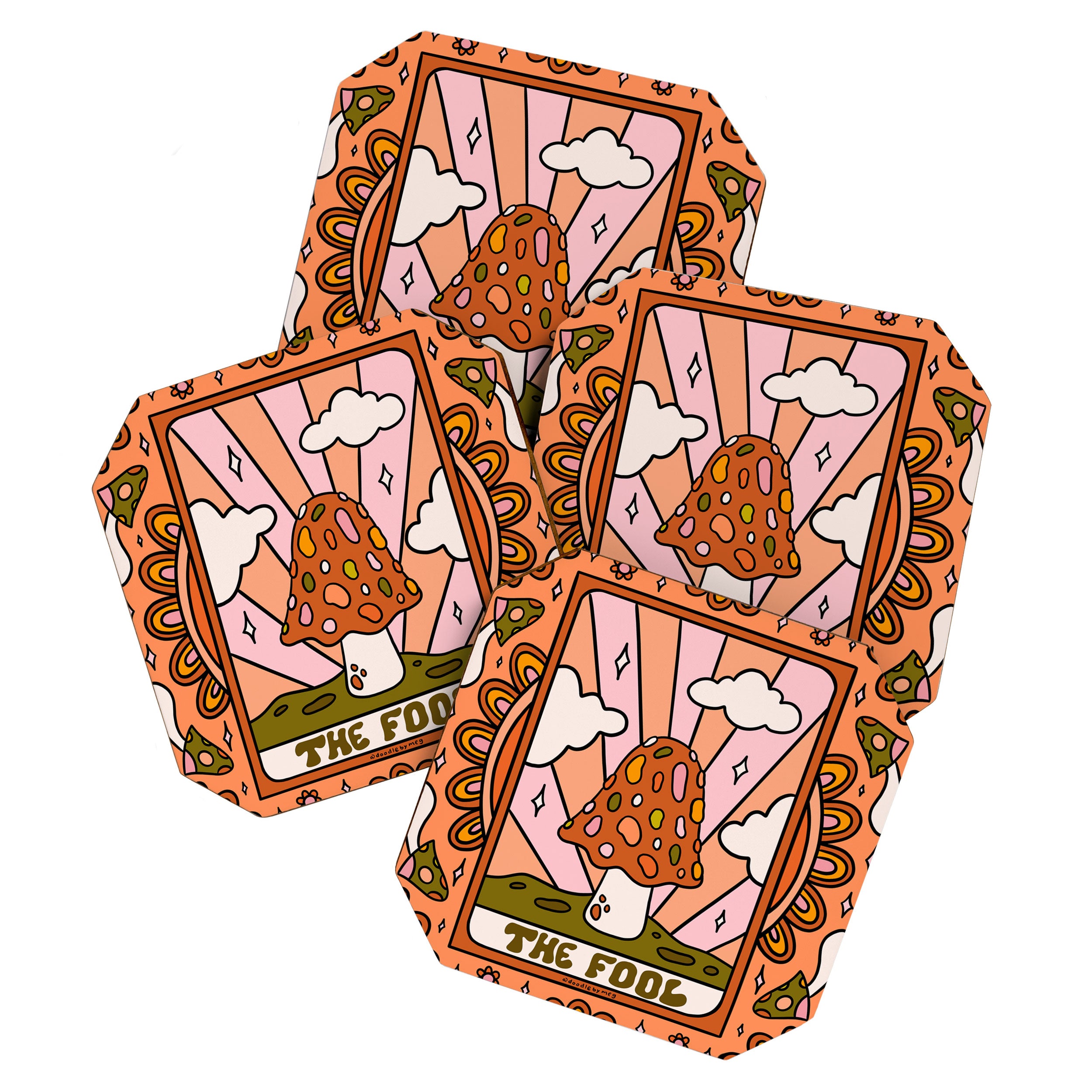 0. The Fool Mushroom Coaster Gallery Image 1
