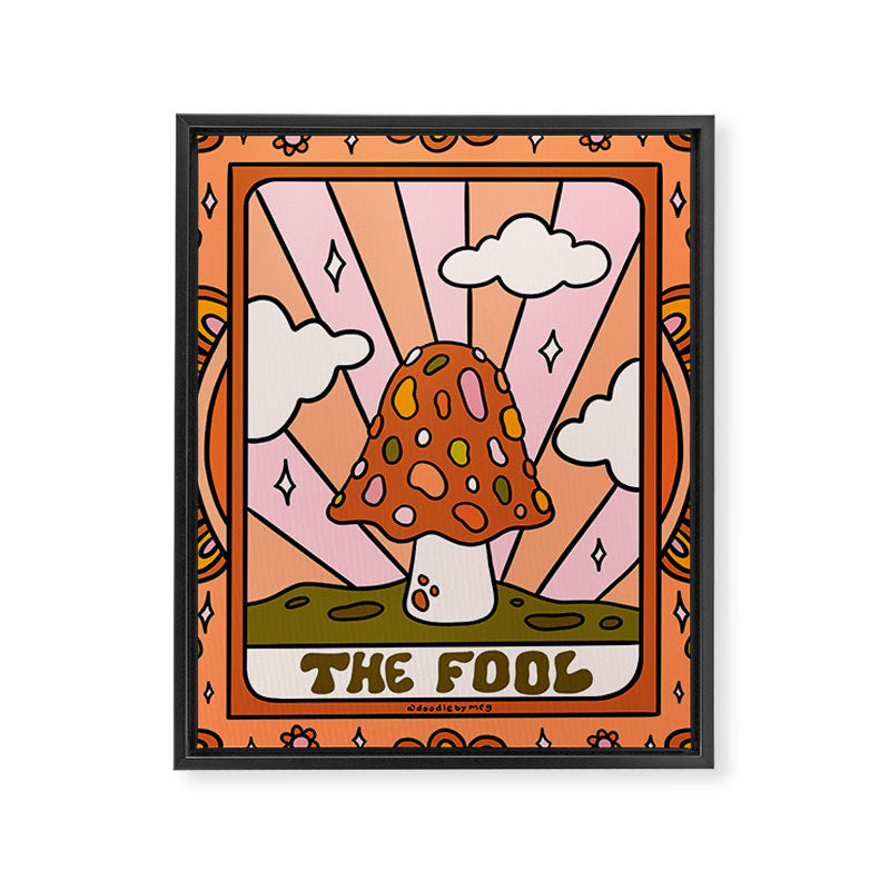 0. The Fool Mushroom Framed Canvas Print Gallery Image 8