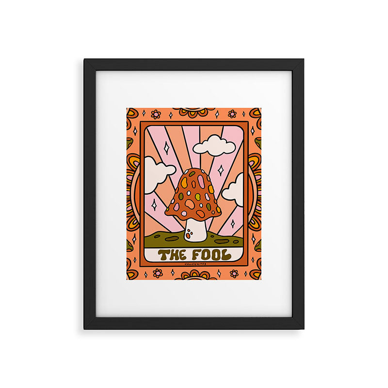 0. The Fool Mushroom Framed Art Print Gallery Image 6