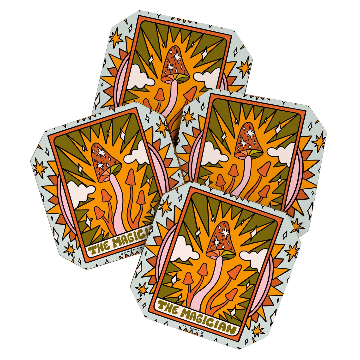 1. The Magician Mushroom Coaster Gallery Image 1