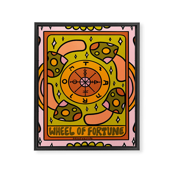 10. Wheel of Fortune Mushroom Framed Canvas Print Gallery Image 1