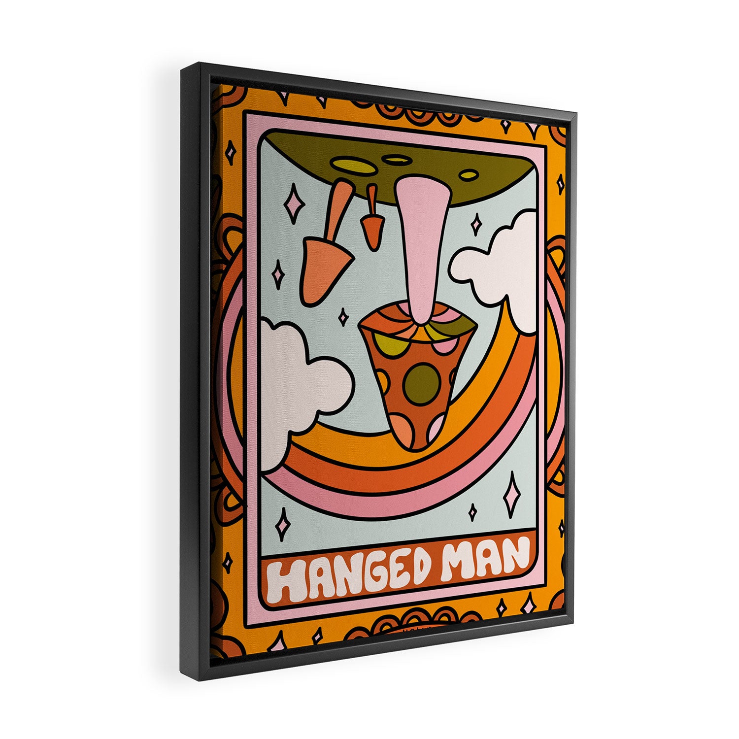 12. Hanged Man Mushroom Framed Canvas Print Gallery Image 2