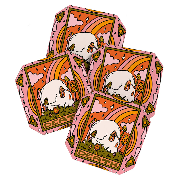 13. Death Tarot Mushroom Coaster Gallery Image 1
