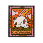 13. Death Tarot Mushroom Framed Canvas Print Gallery Image 8