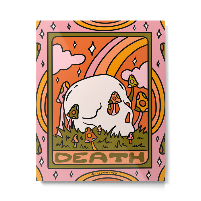 13. Death Tarot Mushroom Metal Print Gallery Image 1
