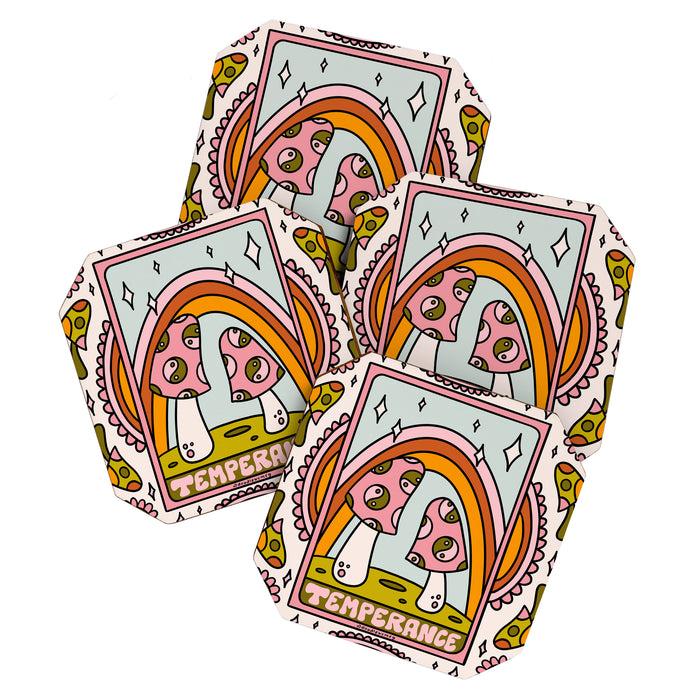 14. Temperance Tarot Mushroom Coaster Gallery Image 1