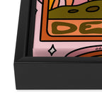 15. Devil Tarot Mushroom Framed Canvas Print Gallery Image 3