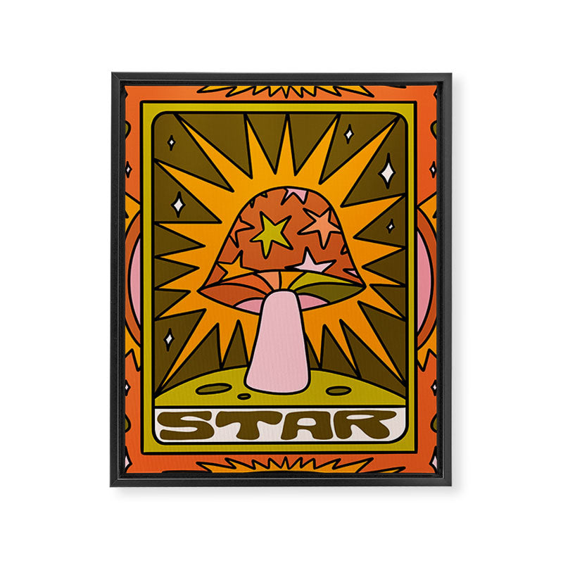 17. Star Mushroom Framed Canvas Print Gallery Image 8
