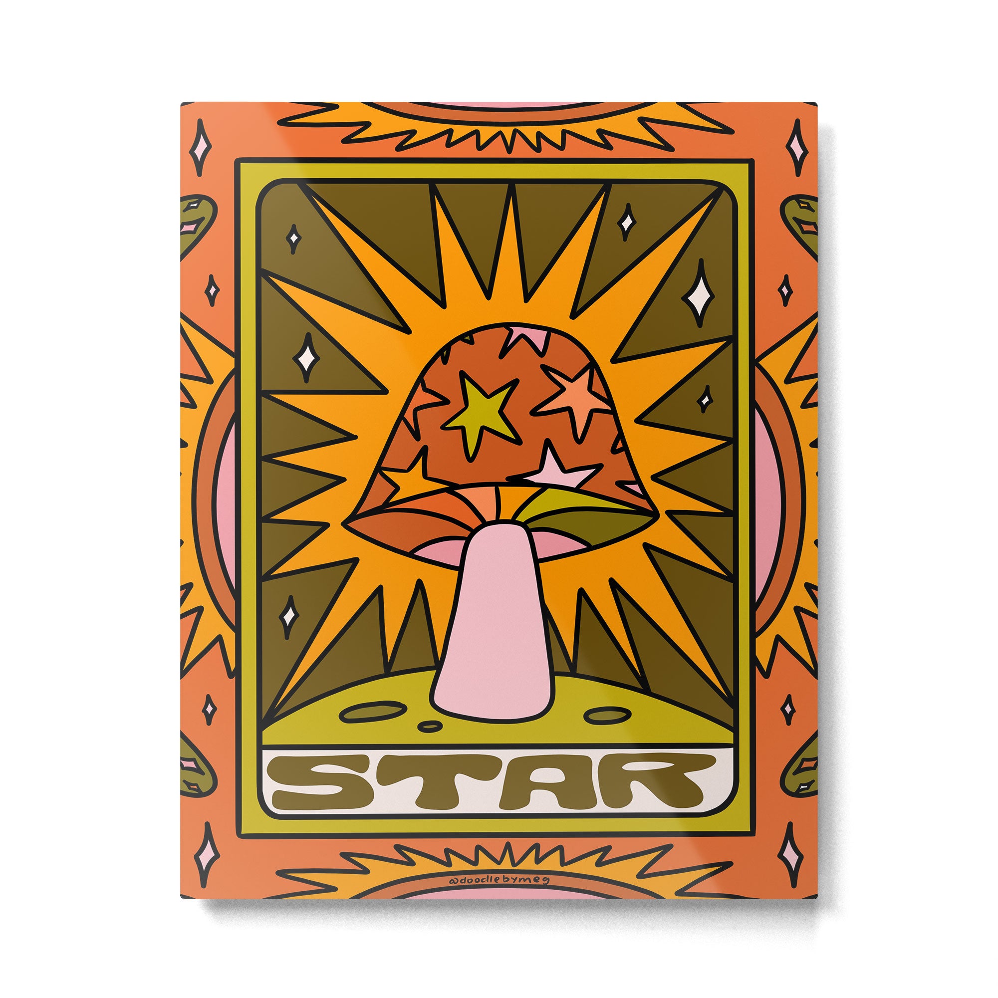 17. Star Mushroom Metal Print Gallery Image 6