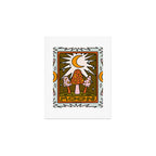 18. Moon Tarot Mushroom Art Print Gallery Image 1