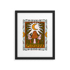 18. Moon Tarot Mushroom Framed Art Print Gallery Image 6