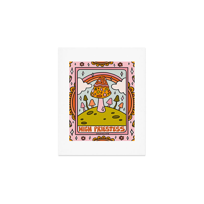 2. High Priestess Mushroom Art Print Gallery Image 1