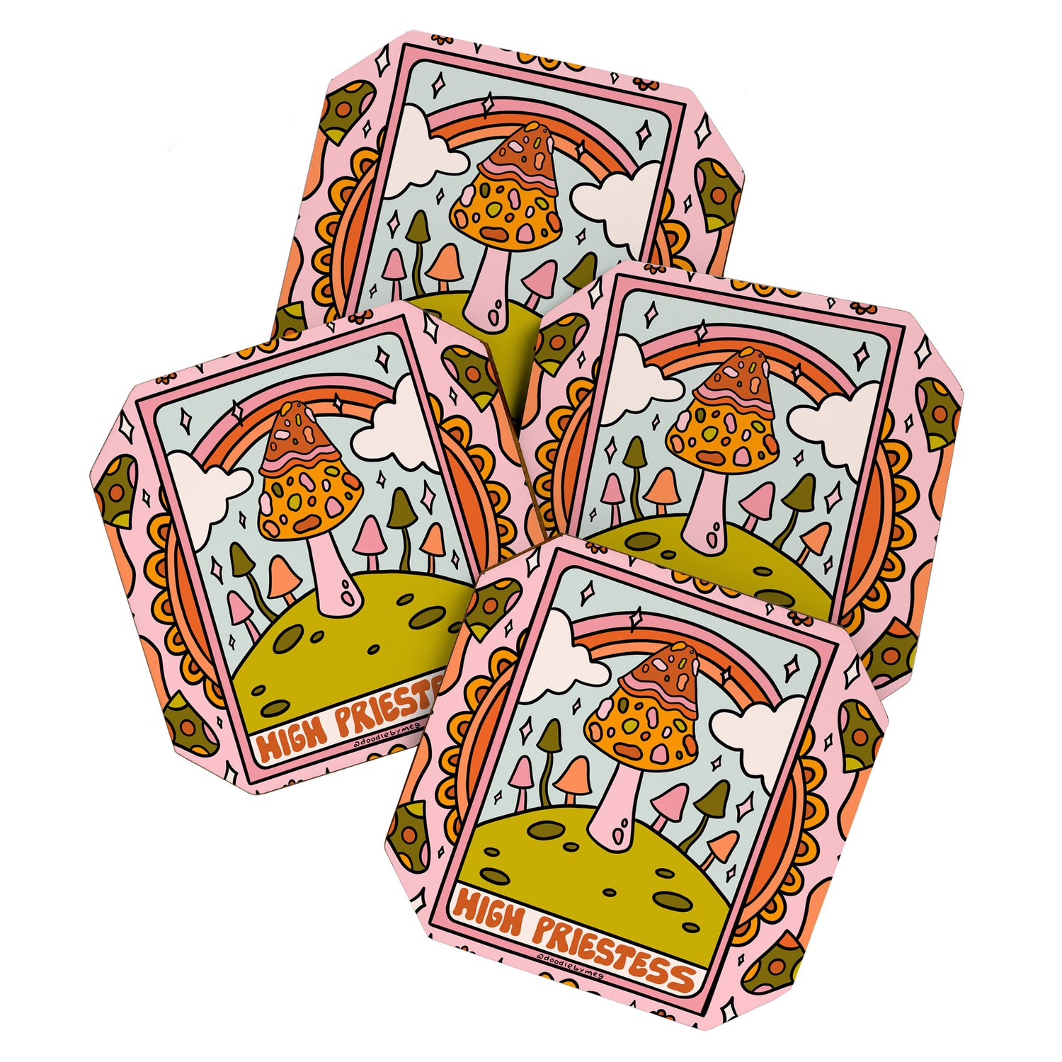 2. High Priestess Mushroom Coaster Gallery Image 1