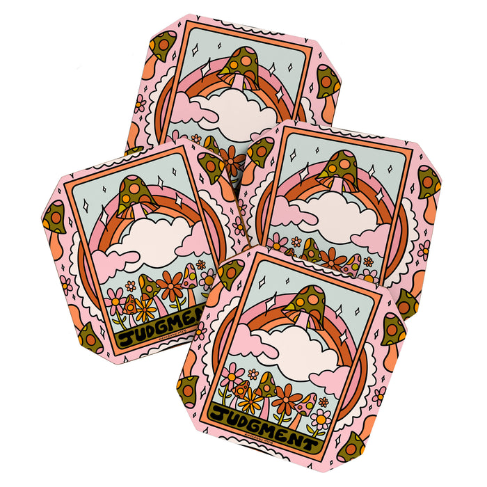 20. Judgment Tarot Mushroom Coaster Gallery Image 1