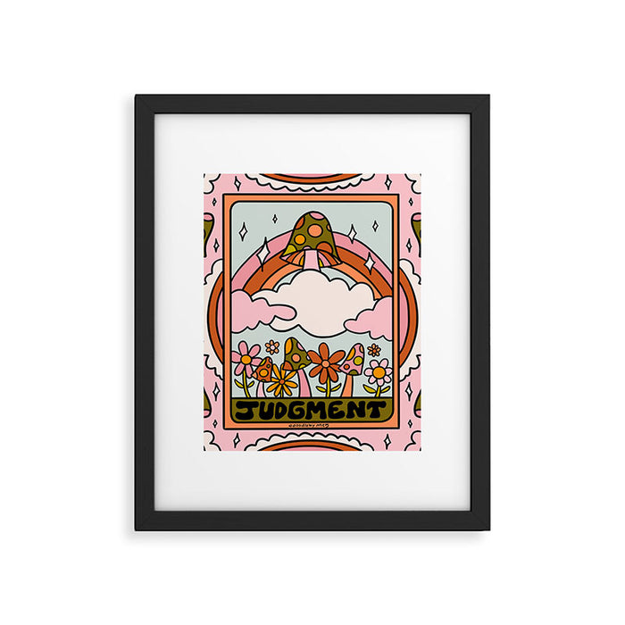 20. Judgment Tarot Mushroom Framed Art Print Gallery Image 1