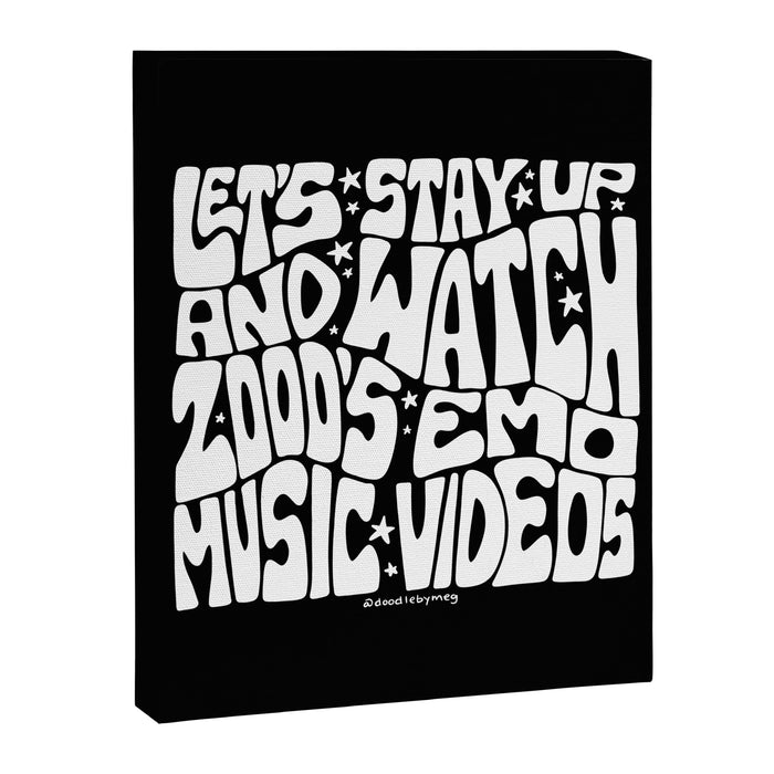 2000's Emo Music Video Canvas Print Gallery Image 1