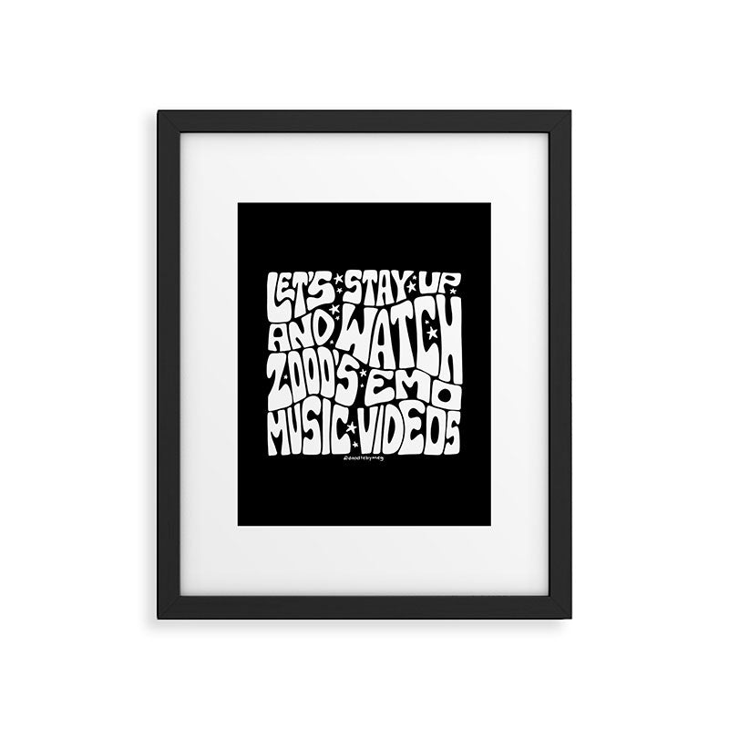 2000's Emo Music Video Framed Art Print Gallery Image 6